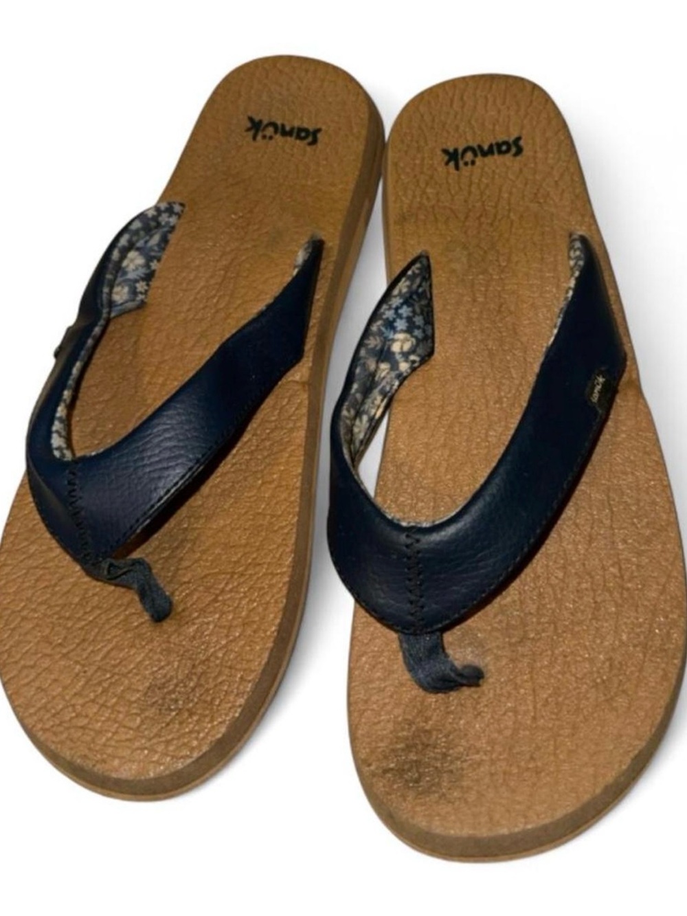 Sanuk Women's Navy Blue Flip Flop Sandals